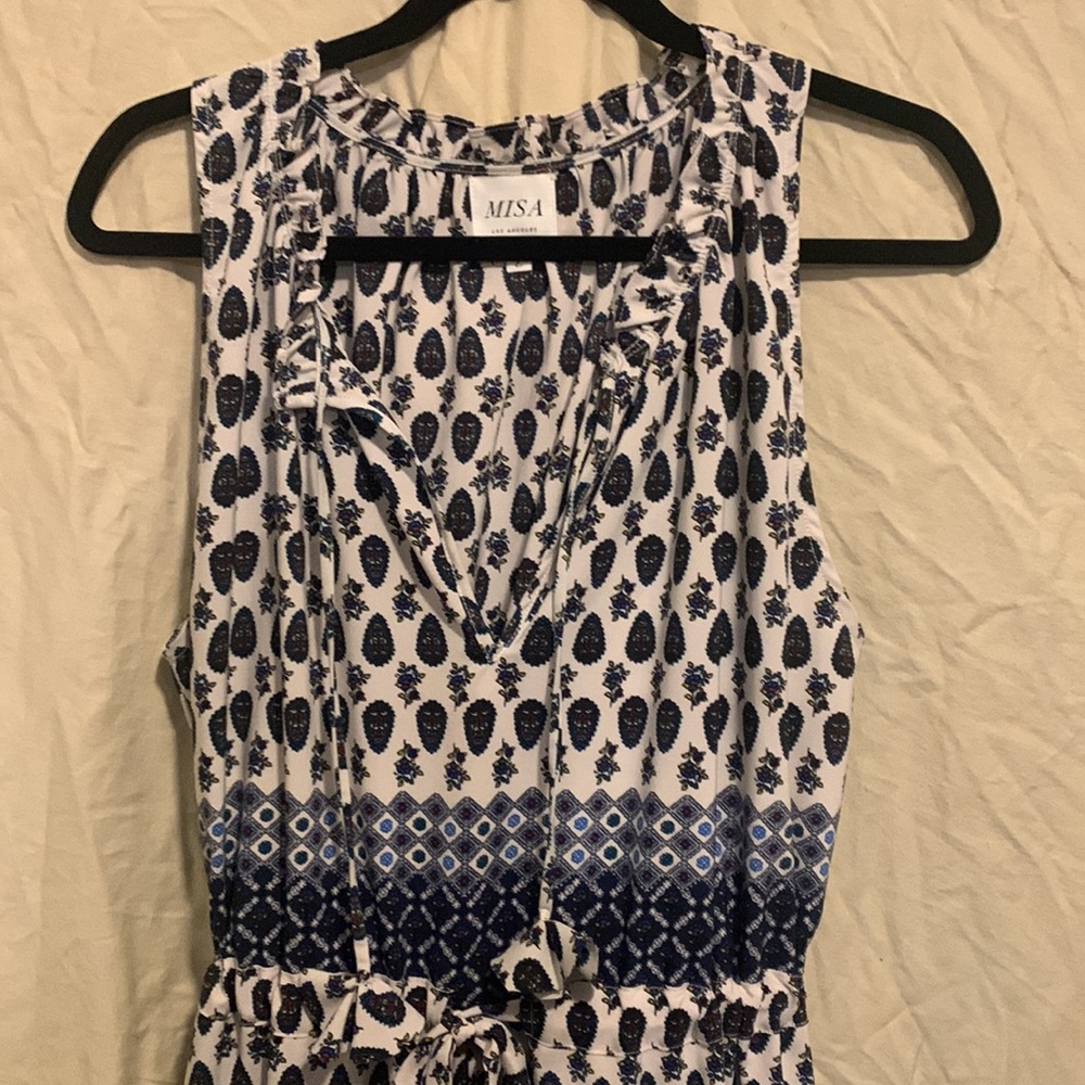 MISA LosAngeles modern day bohemian style, sleeveless summer dress.